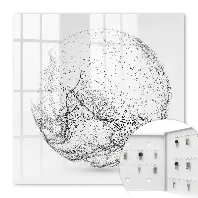 Abstracte ruimte in zwart-wit