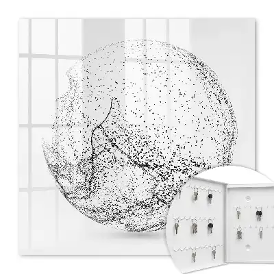 Abstracte ruimte in zwart-wit