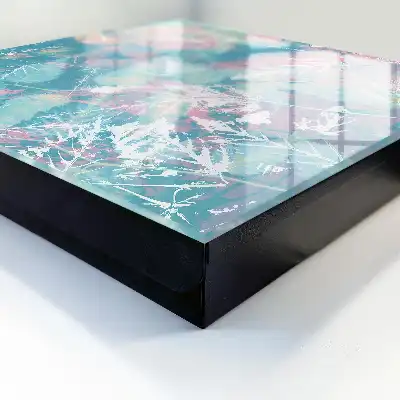 Pastelkleurige bladeren op een delicate achtergrond