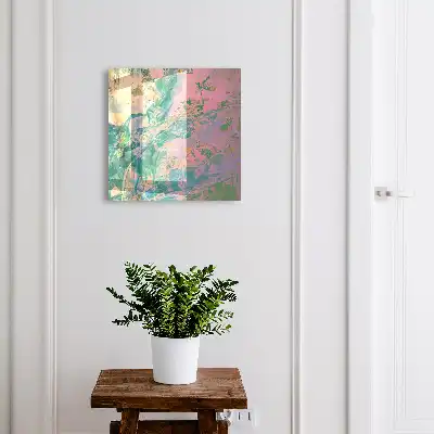 Abstracte planten in pastelkleuren