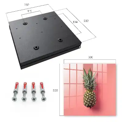 Exotische ananas op roze achtergrond