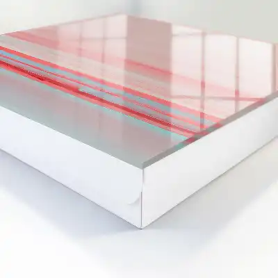 Behang met pastelkleurige strepen met vloeiende overgang