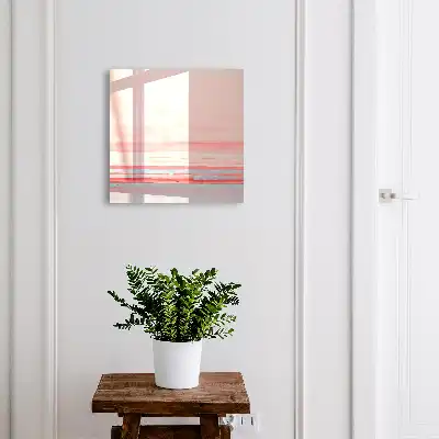 Behang met pastelkleurige strepen met vloeiende overgang