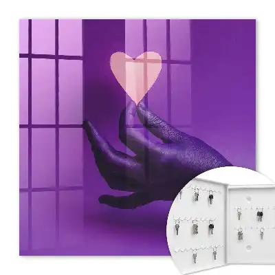 Paarse liefde contrast van emoties