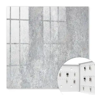 Behang met grijsbeige betonpatroon