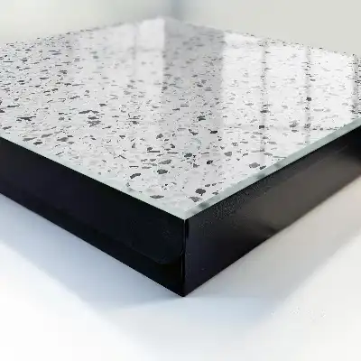 Woondecoratie met terrazzo-stijl en verfijnde textuur