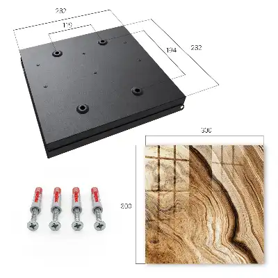Houten wanddecoratie met golvend design