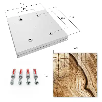 Houten wanddecoratie met golvend design