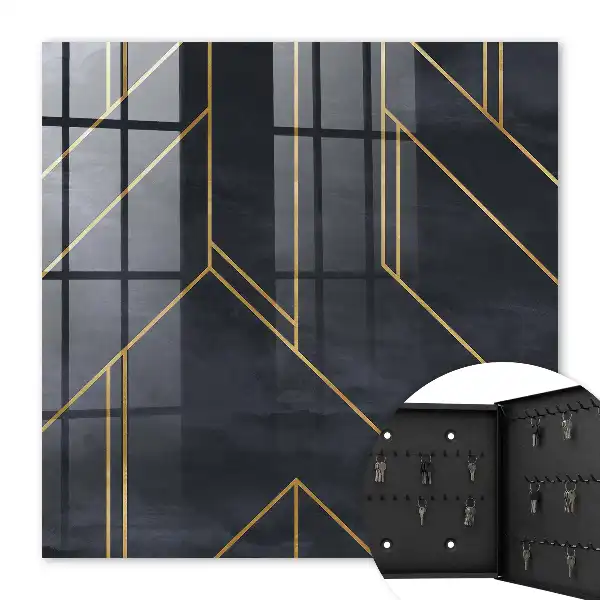 Geometrische structuur met contrasterende kleuren