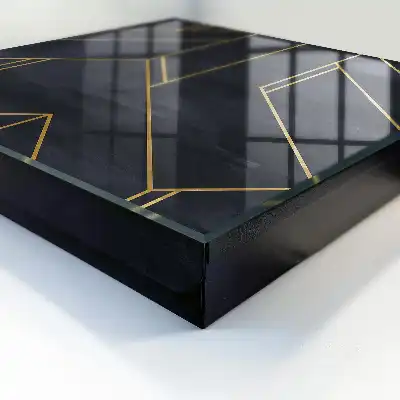 Geometrische structuur met contrasterende kleuren