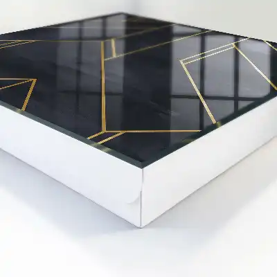 Geometrische structuur met contrasterende kleuren
