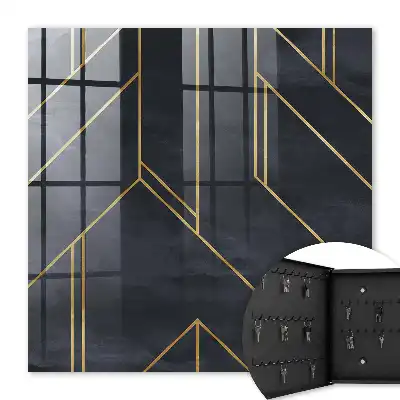 Geometrische structuur met contrasterende kleuren