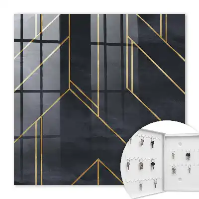 Geometrische structuur met contrasterende kleuren