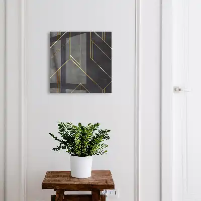 Geometrische structuur met contrasterende kleuren