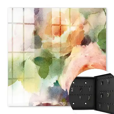 Bloemenmotief in pastelkleuren