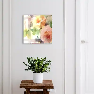 Bloemenmotief in pastelkleuren