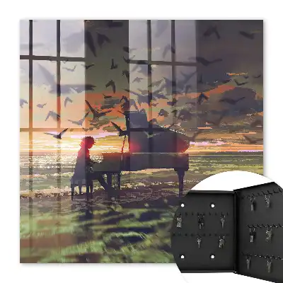 De harmonie van de natuur bij zonsondergang