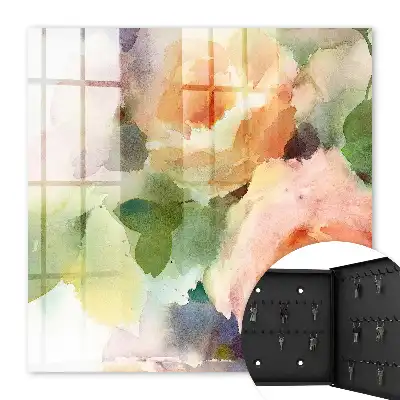 Aquarelbloemen in subtiele kleuren