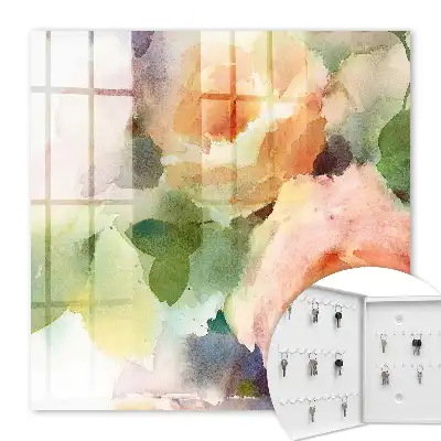 Aquarelbloemen in subtiele kleuren