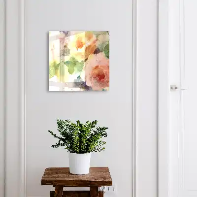 Aquarelbloemen in subtiele kleuren