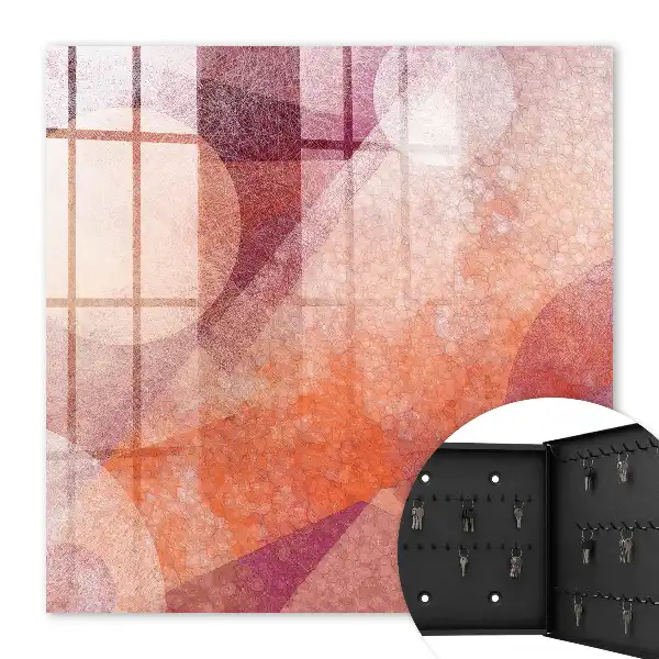 Abstract kunstwerk De energie van roze-oranje