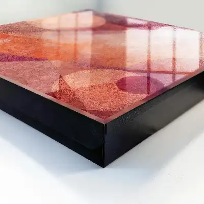 Abstract kunstwerk De energie van roze-oranje
