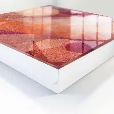 Abstract kunstwerk De energie van roze-oranje