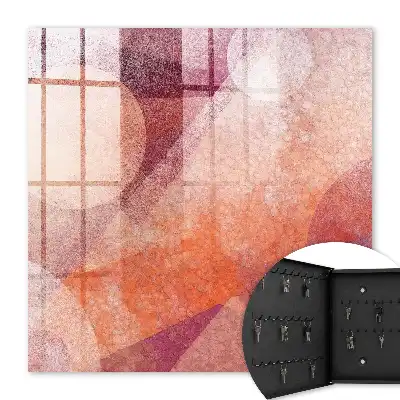 Abstract kunstwerk De energie van roze-oranje