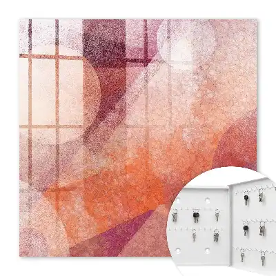 Abstract kunstwerk De energie van roze-oranje