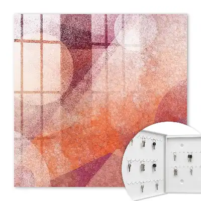 Abstract kunstwerk De energie van roze-oranje