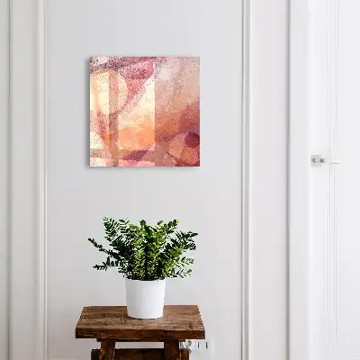 Abstract kunstwerk De energie van roze-oranje