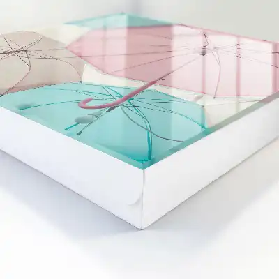 Pastelkleurige paraplu
