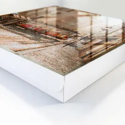 Stadsochtend op de straten van de stad