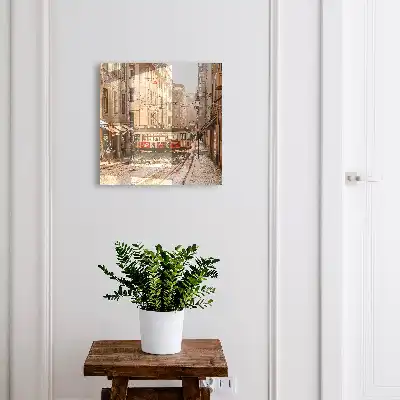 Stadsochtend op de straten van de stad
