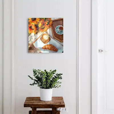 Ochtendmomenten met koffie en croissant