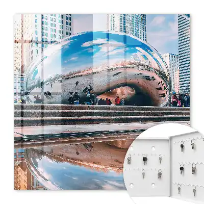 Een stedelijke reflectie die de stad weerspiegelt