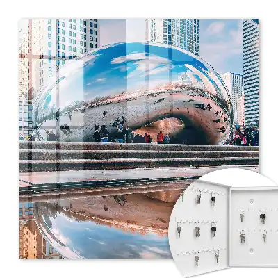 Een stedelijke reflectie die de stad weerspiegelt