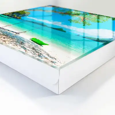 Tropisch paradijs in zeegroen