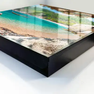Wanddecoratie met een paradijselijk uitzicht op groene heuvels