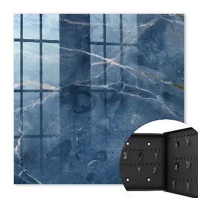 Blauw marmer met subtiele lijnen