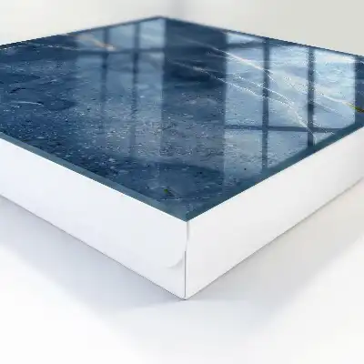 Blauw marmer met subtiele lijnen