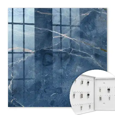 Blauw marmer met subtiele lijnen