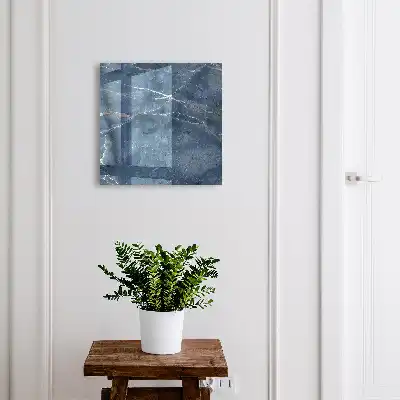 Blauw marmer met subtiele lijnen