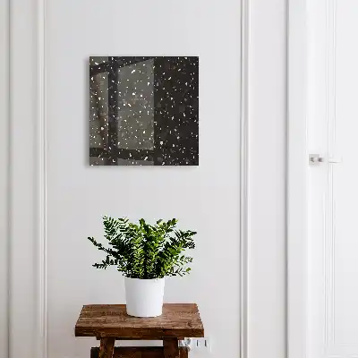 Achtergrond met zwart terrazzo motief