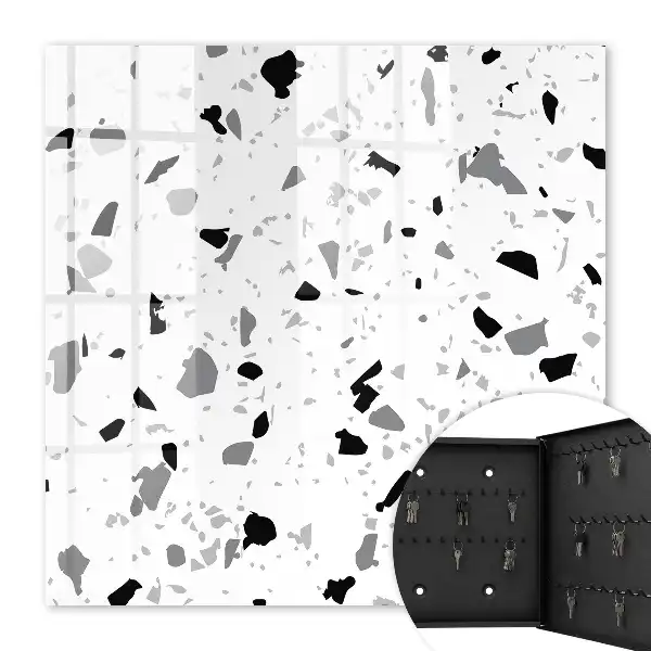 Monochroom terrazzo-stijl