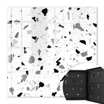 Monochroom terrazzo-stijl