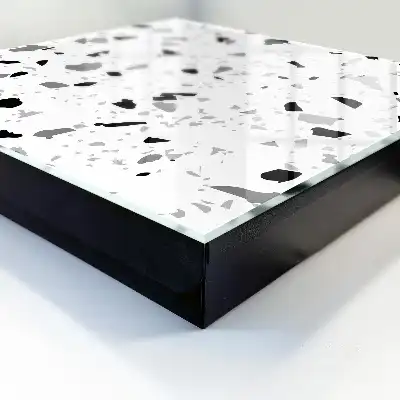 Monochroom terrazzo-stijl