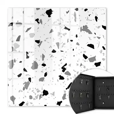 Monochroom terrazzo-stijl