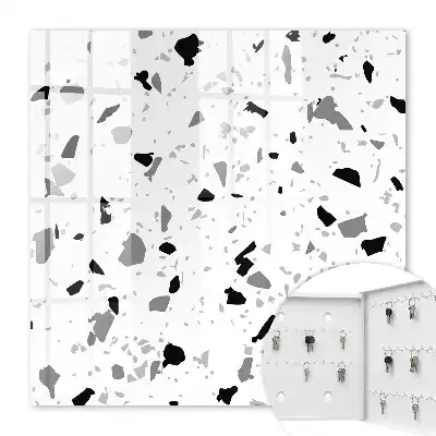 Monochroom terrazzo-stijl