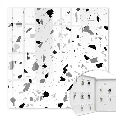 Monochroom terrazzo-stijl